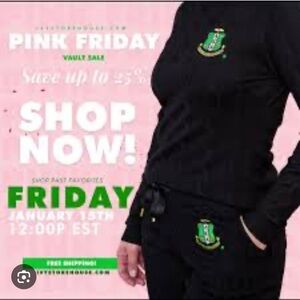 Ivy Storehouse Women’s AKA Sorority 2020 Exclusive Cable Knit Set-